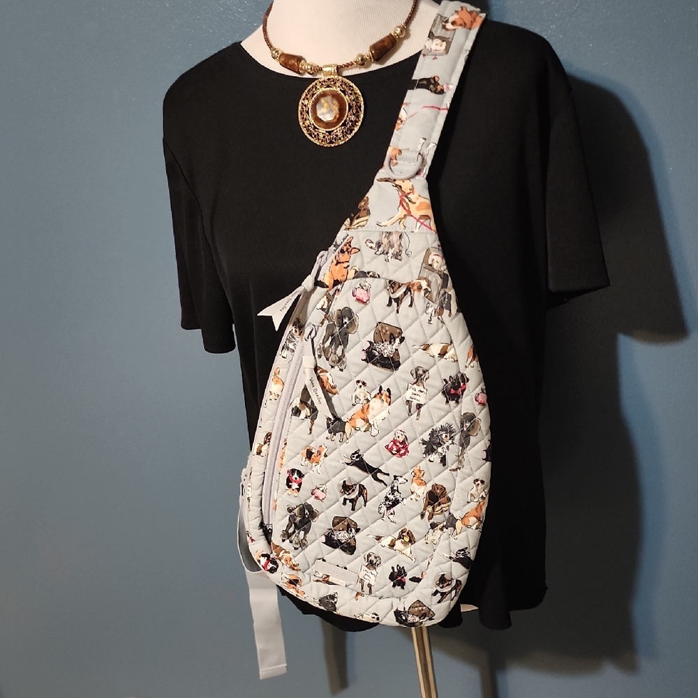 Quilted Animal Print Crossbody Bag